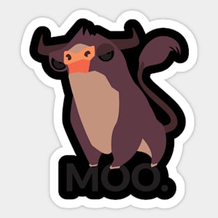 Bison Moo Sticker